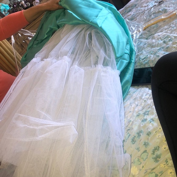 Party Gown Turquoise - Picture 8 of 8